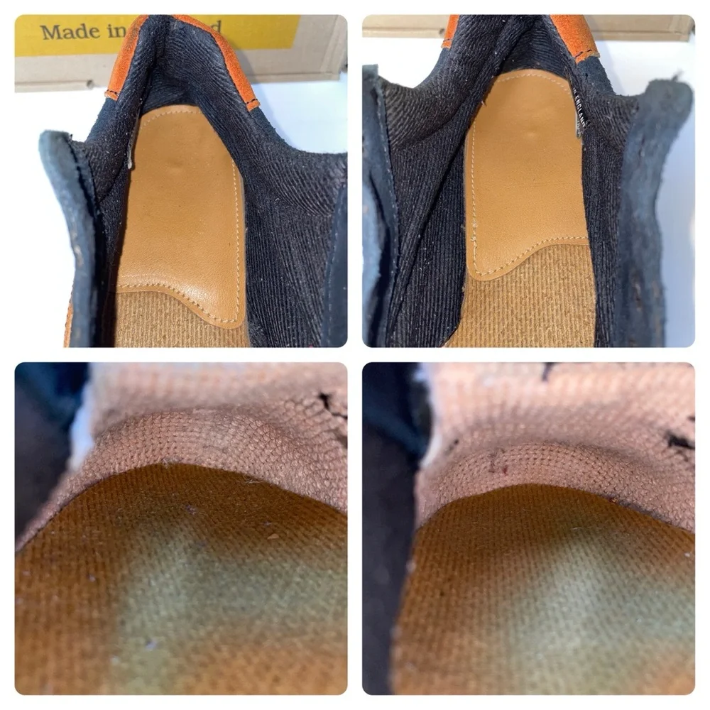 Vintage Dr. Martens MIE Blue Orange Stripe Chunky Oxfords Shoes UK 6 - Picture 16 of 16